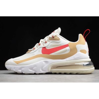 Nike Air Max 270 React Bej Rengi / Altın Koşu Ayakkabısı Türkiye - ZJ48ZHZD